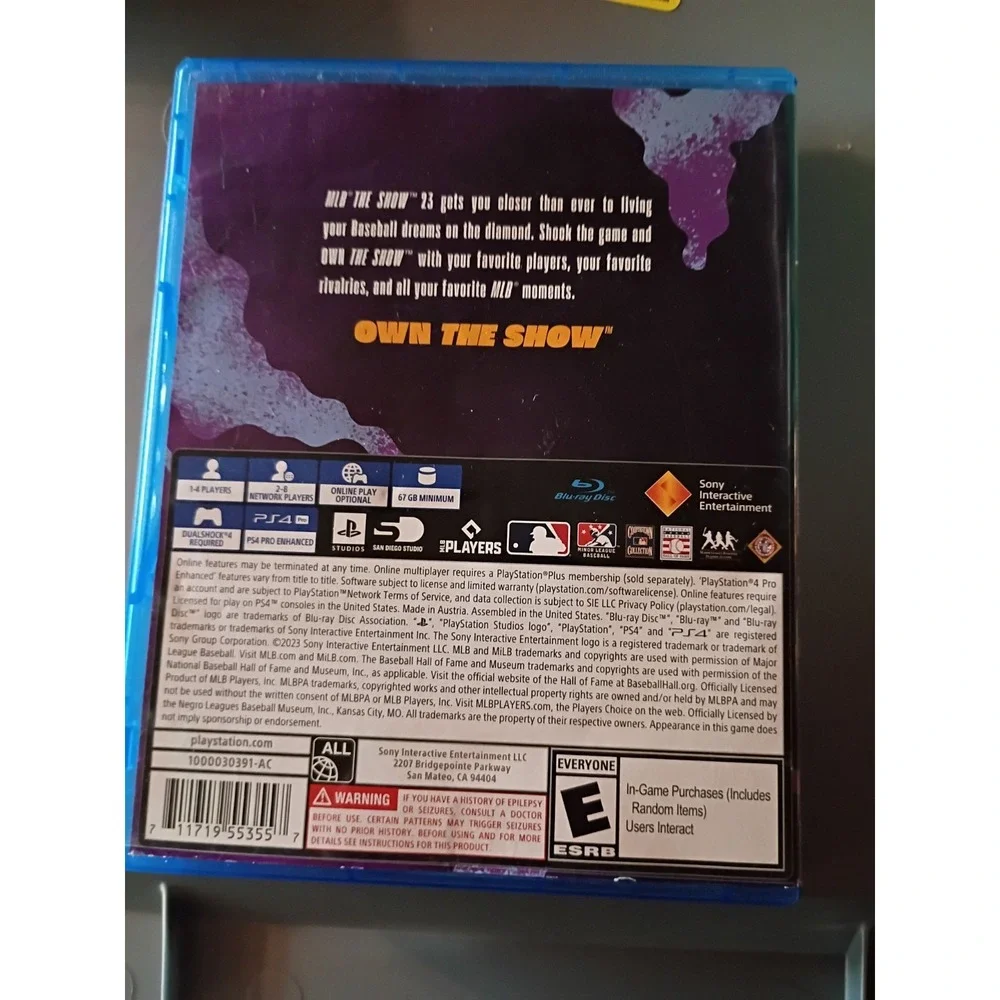 MLB The Show 23 PS4 Sony PlayStation 4 Baseball Game Jazz Chisholm Jr Cover